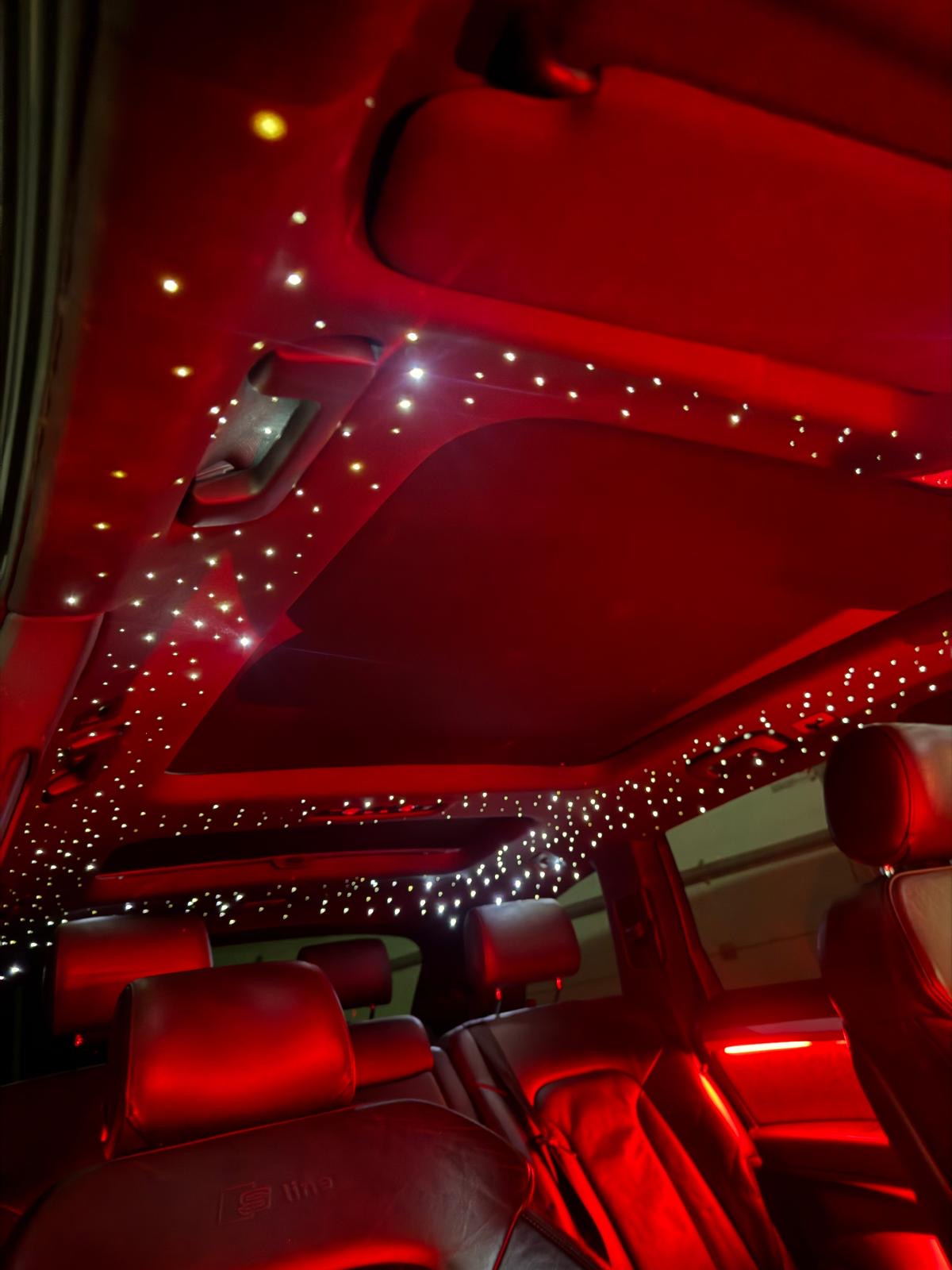 Audi red starlight headliner